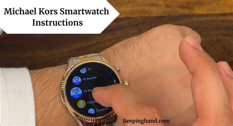 set michael kors watch|michael kors smart watch instructions.